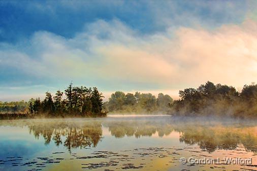 Lifting Fog_22560.jpg - Rideau Canal Waterway photographed near Smiths Falls, Ontario, Canada.